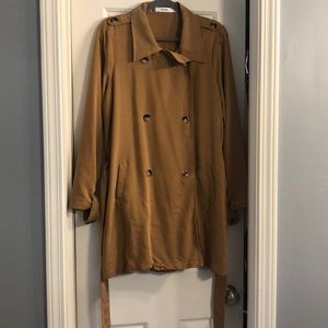 Very light weight trench jacket.